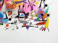 Xavi Carbonell, Techniques mixtes sur papier sans titre, 2024