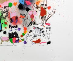 Xavi Carbonell, Mischtechniken ohne Titel auf Papier, 2024