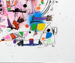 Xavi Carbonell, Untitled mixed media on paper, 2024