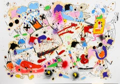 Xavi Carbonell, Untitled mixed media on paper, 2024