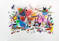Xavi Carbonell, Sin título técnica mixta sobre papel, 2024