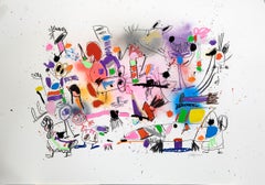 Xavi Carbonell, Untitled mixed media on paper, 2024