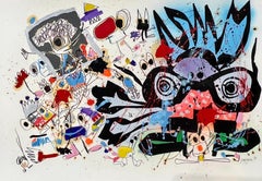 Xavi Carbonell, Untitled mixed media on paper, 2025