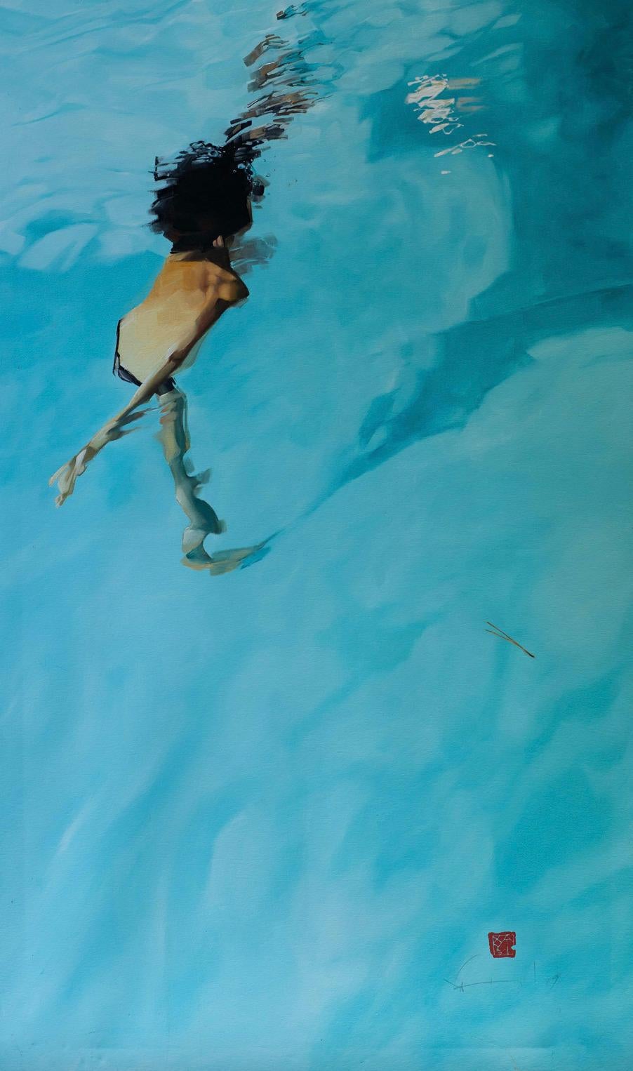 Xavi Figueras Figurative Painting – DINS