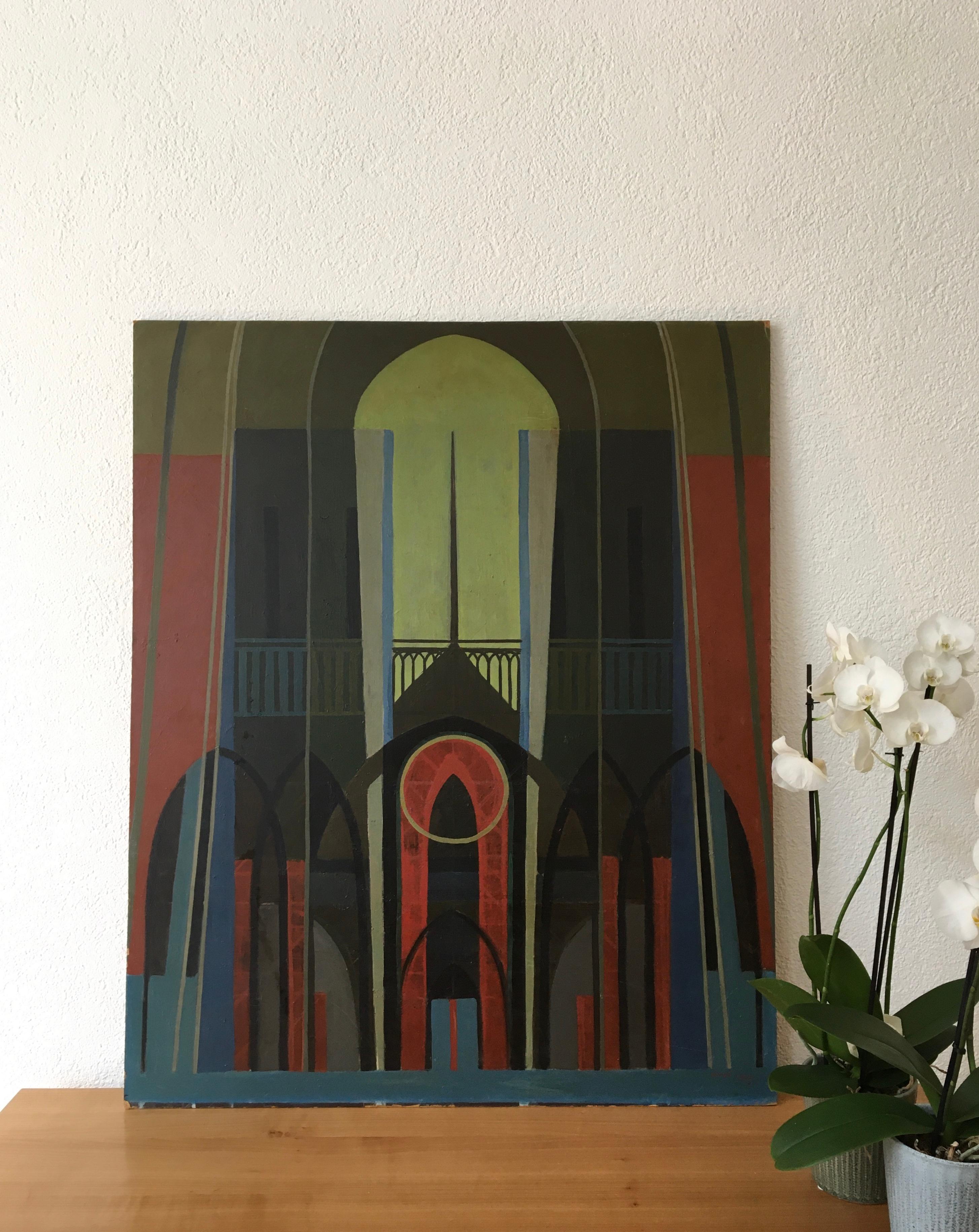 Cathedral - Painting by Xavier Albert Fiala
