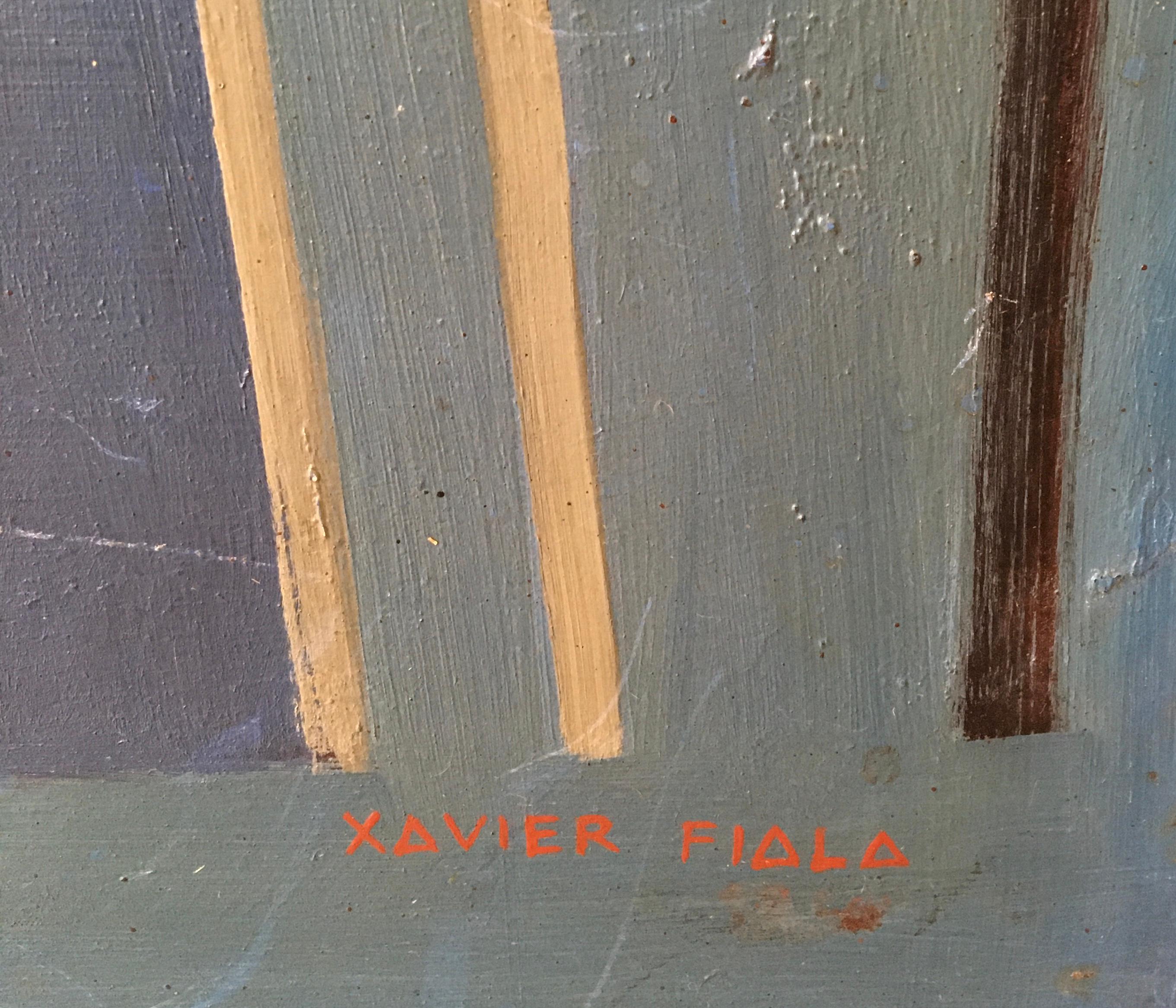Cathedral - Abstract Painting by Xavier Albert Fiala
