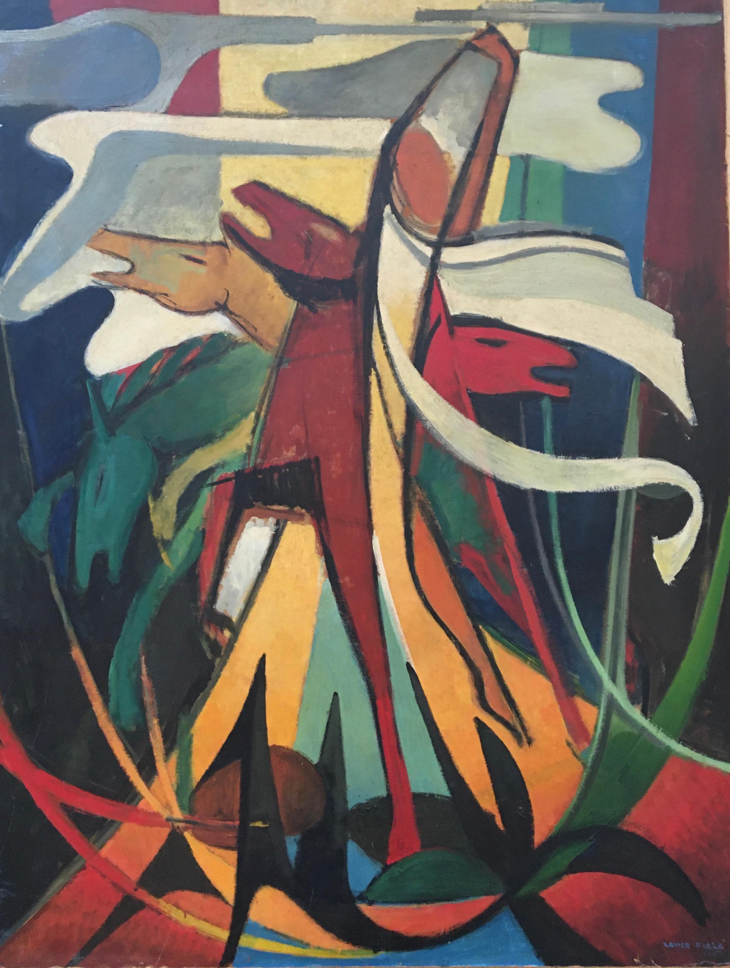 Xavier Albert Fiala Abstract Painting - Phoebus