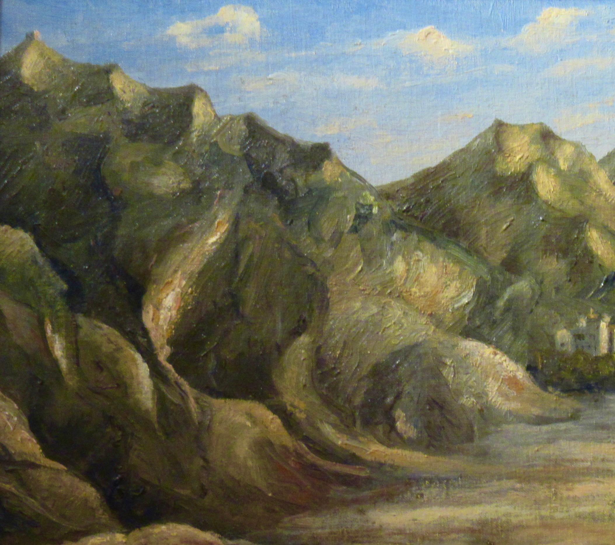 Desert at Death Valley, Kalifornien, 178 Fuß unter Meeres level (Amerikanischer Impressionismus), Painting, von Xavier Barile