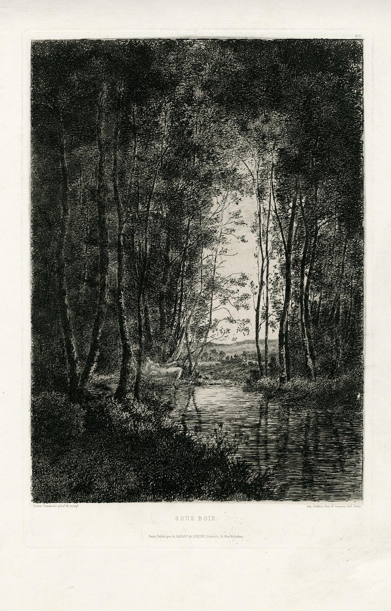 Sous Bois - Print by Xavier de Dananche