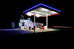 Fresh Start by Xavier Dumoulin - Contemporary night photography, dark neon color