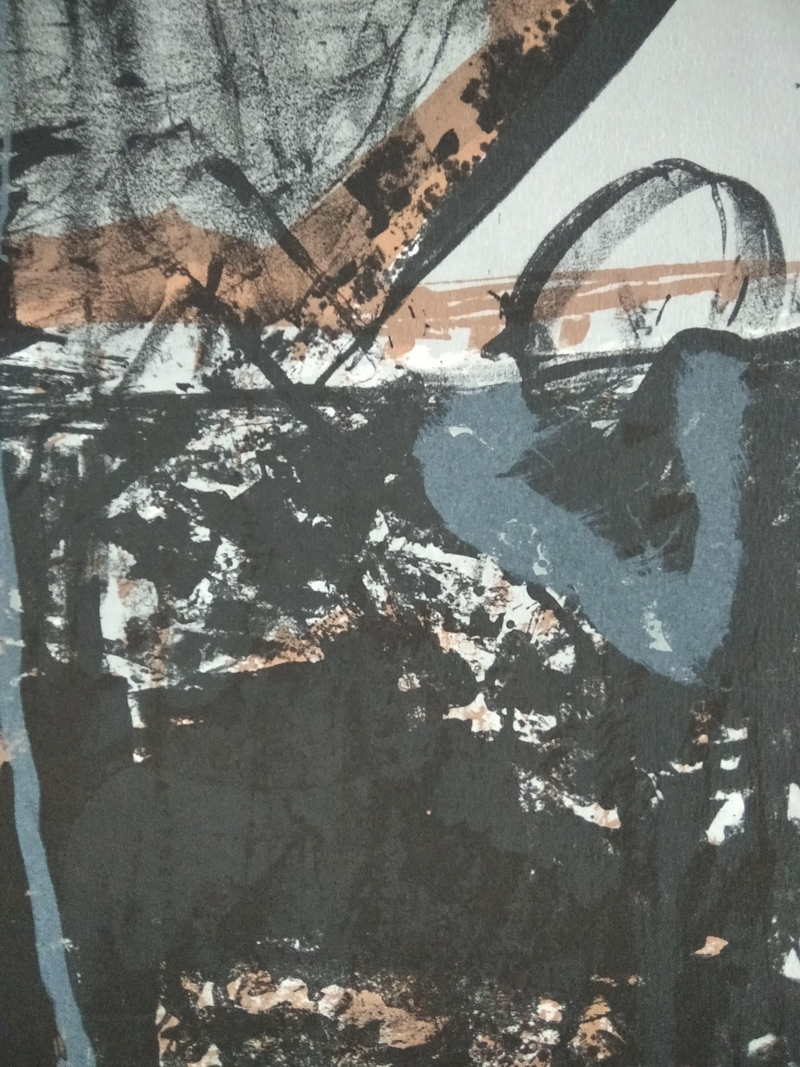 Unbenannt (Schwarz), Abstract Print, von Xavier Fagniez-François