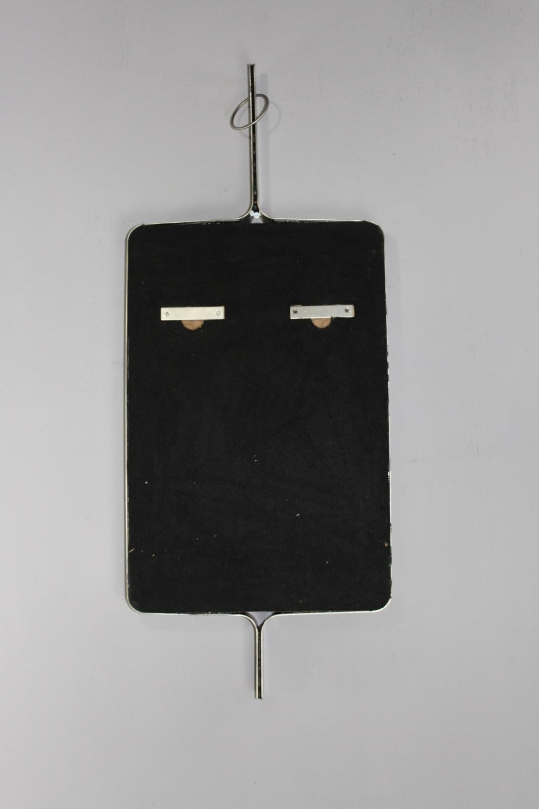 Miroir rectangulaire en acier brossé Xavier Feal, 1970 en vente 4