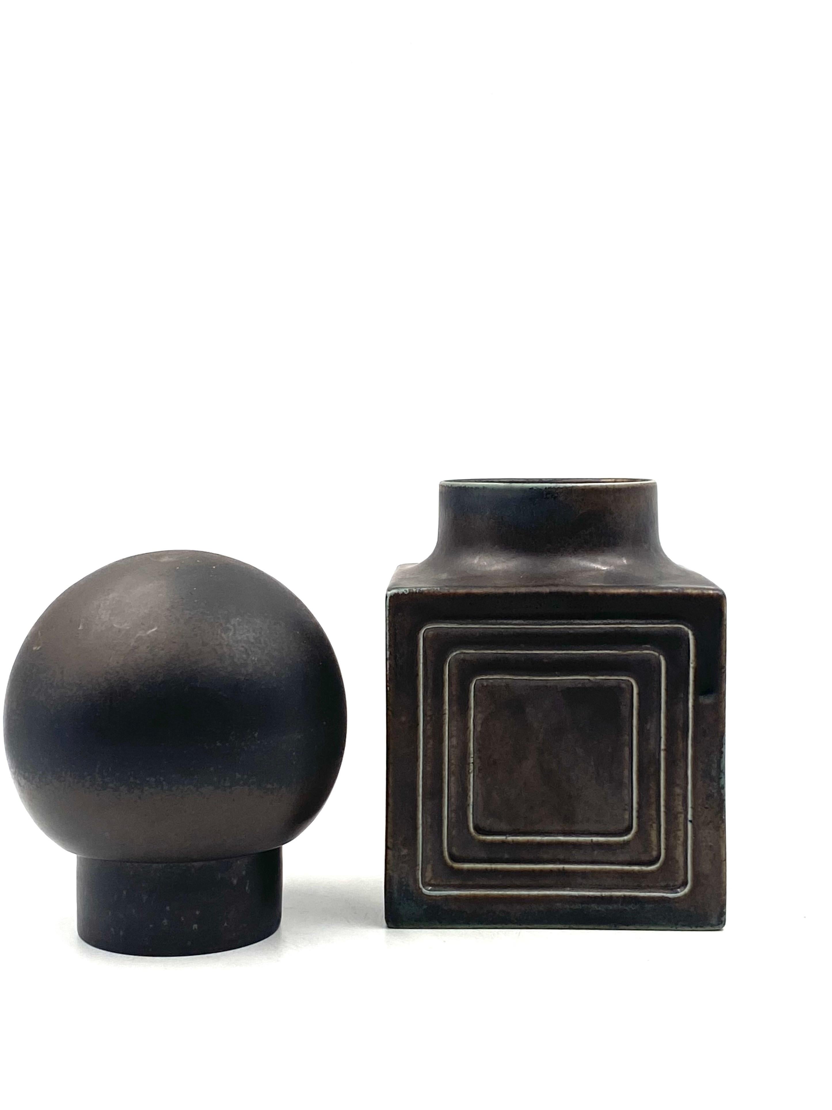 Xavier Feal, Mid-century modern brown ceramic, France 1960s For Sale 5
