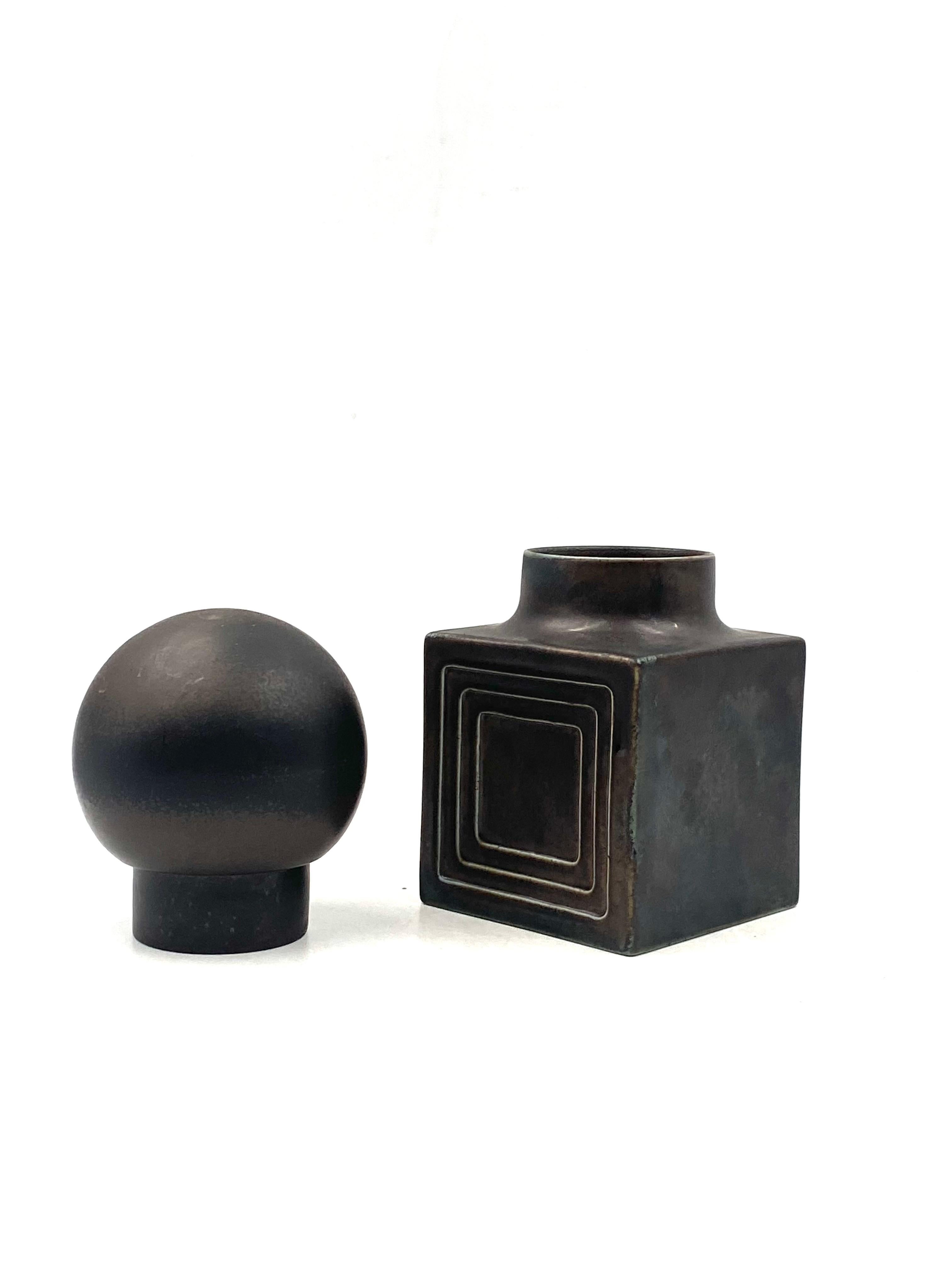 Xavier Feal, Mid-century modern brown ceramic, France 1960s For Sale 7