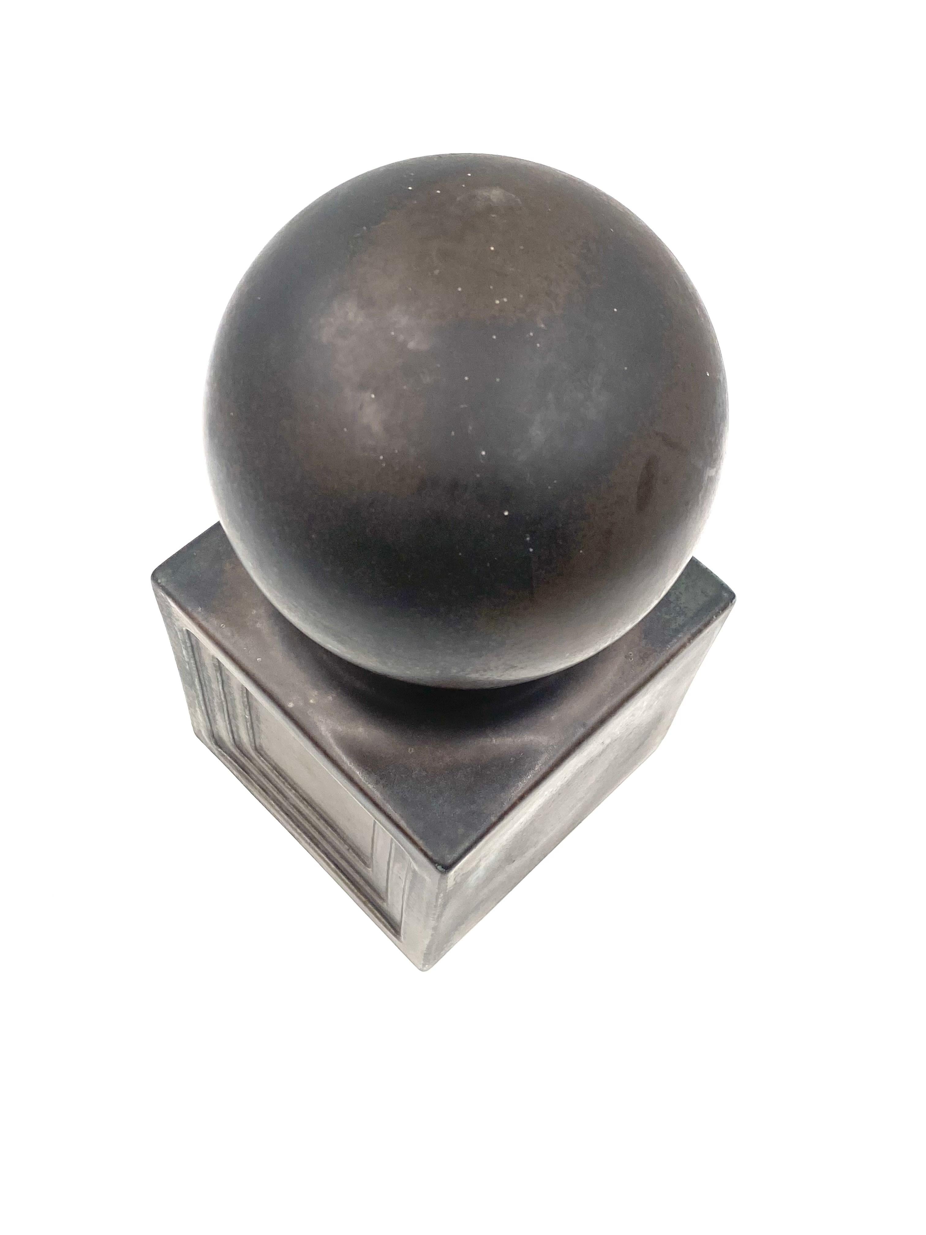 Xavier Feal, Mid-century modern brown ceramic, France 1960s For Sale 11