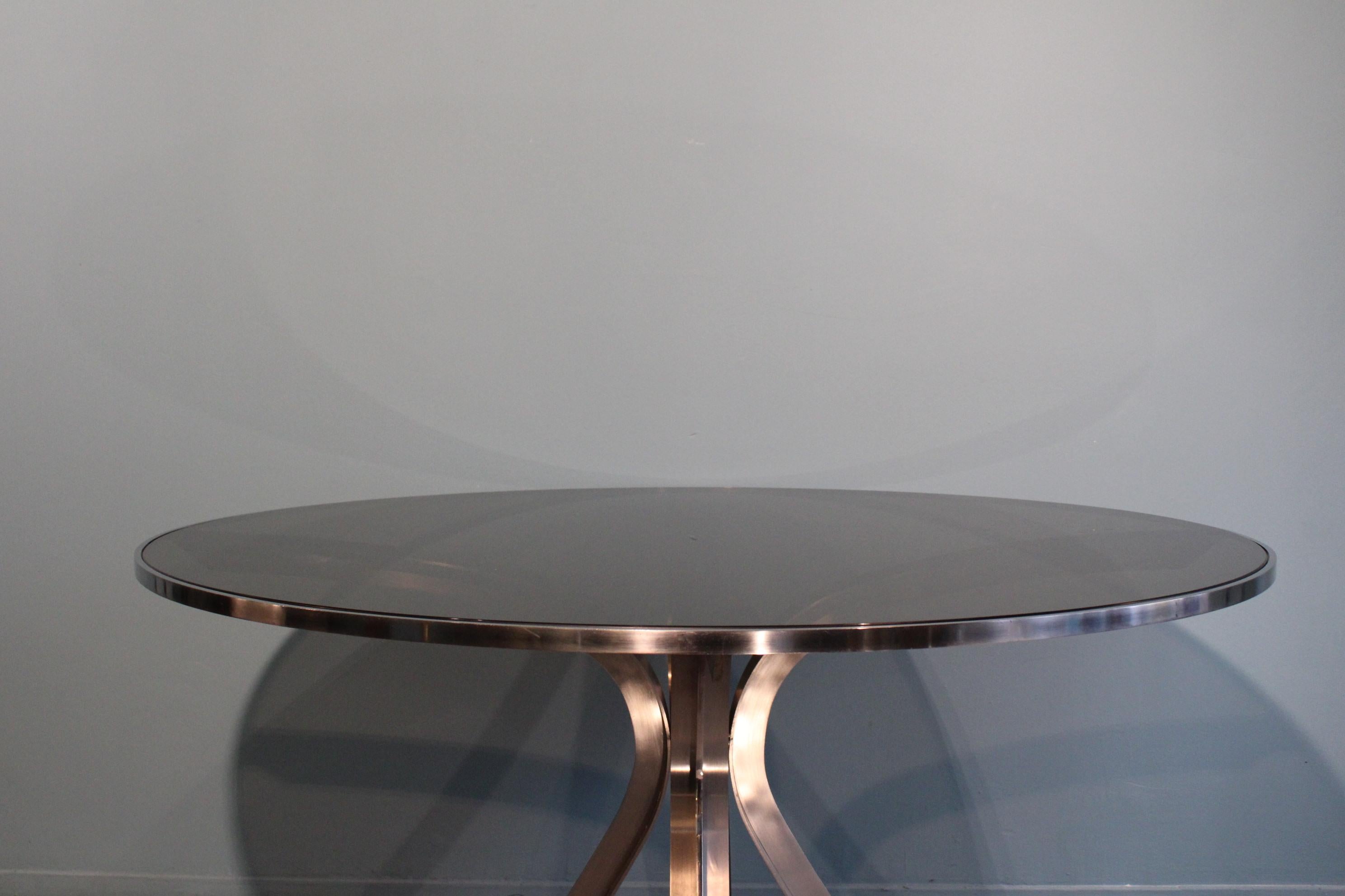 20th Century Xavier Feal Round Dinning Table  For Sale