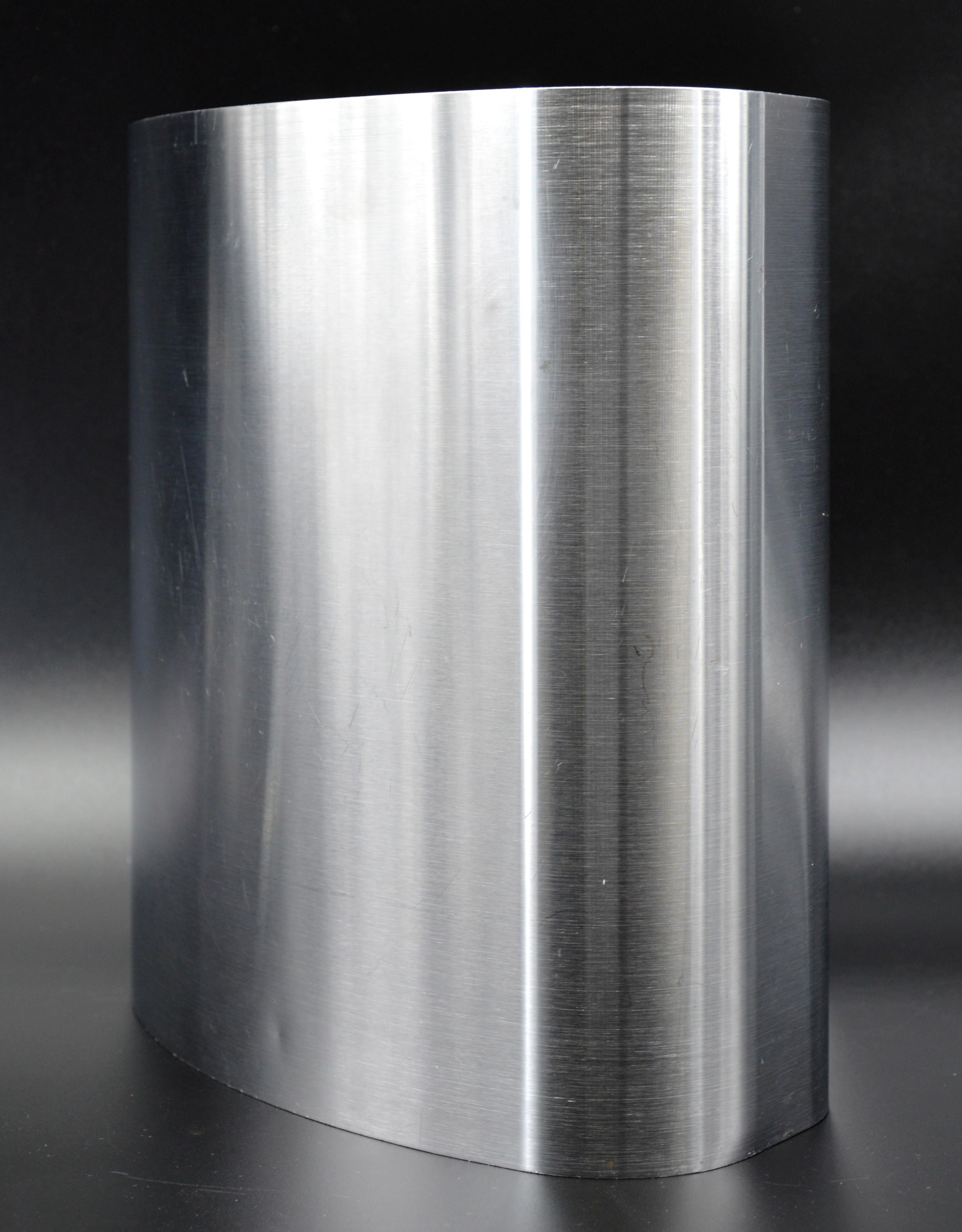 Xavier FEAL Stainless Steel Trash Can, 1970 In Good Condition In Saint-Amans-des-Cots, FR