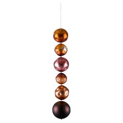 Xavier Le Normand 2018, First Century, Paris, Chandellier Gold and Red, Glass