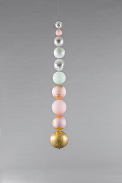 Xavier Le Normand 2018, Unique Gold Chandelier, Blow Glass