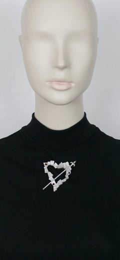 XAVIER LOUBENS Vintage Pierced Heart Brooch
