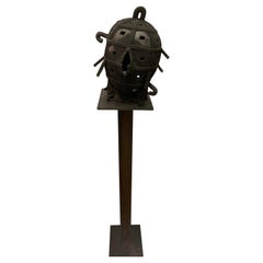 Xavier Mascaro Mask Sculpture on Stand