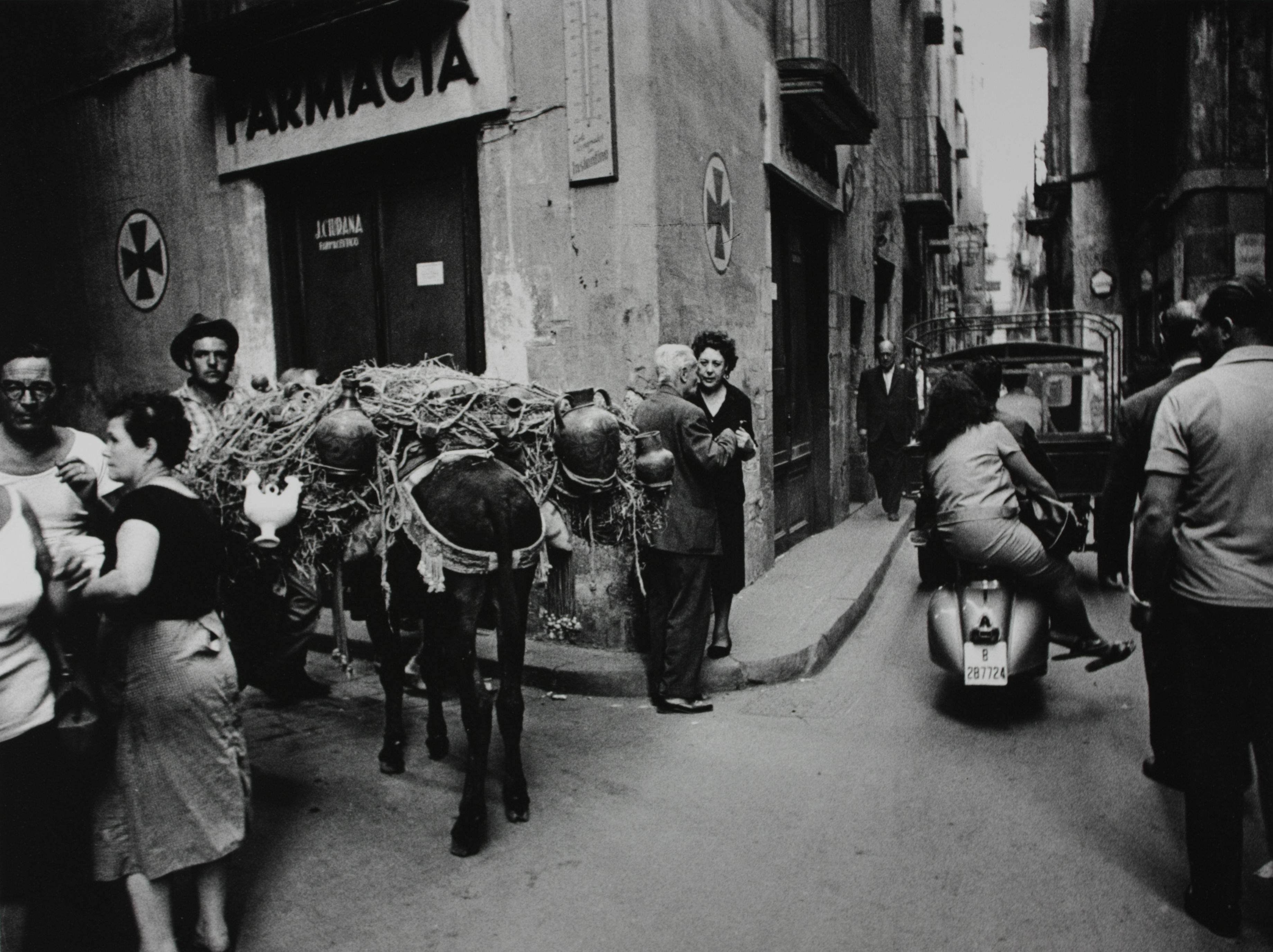 Xavier Miserachs Black and White Photograph -  Carrer d'Escudellers, Barcelona