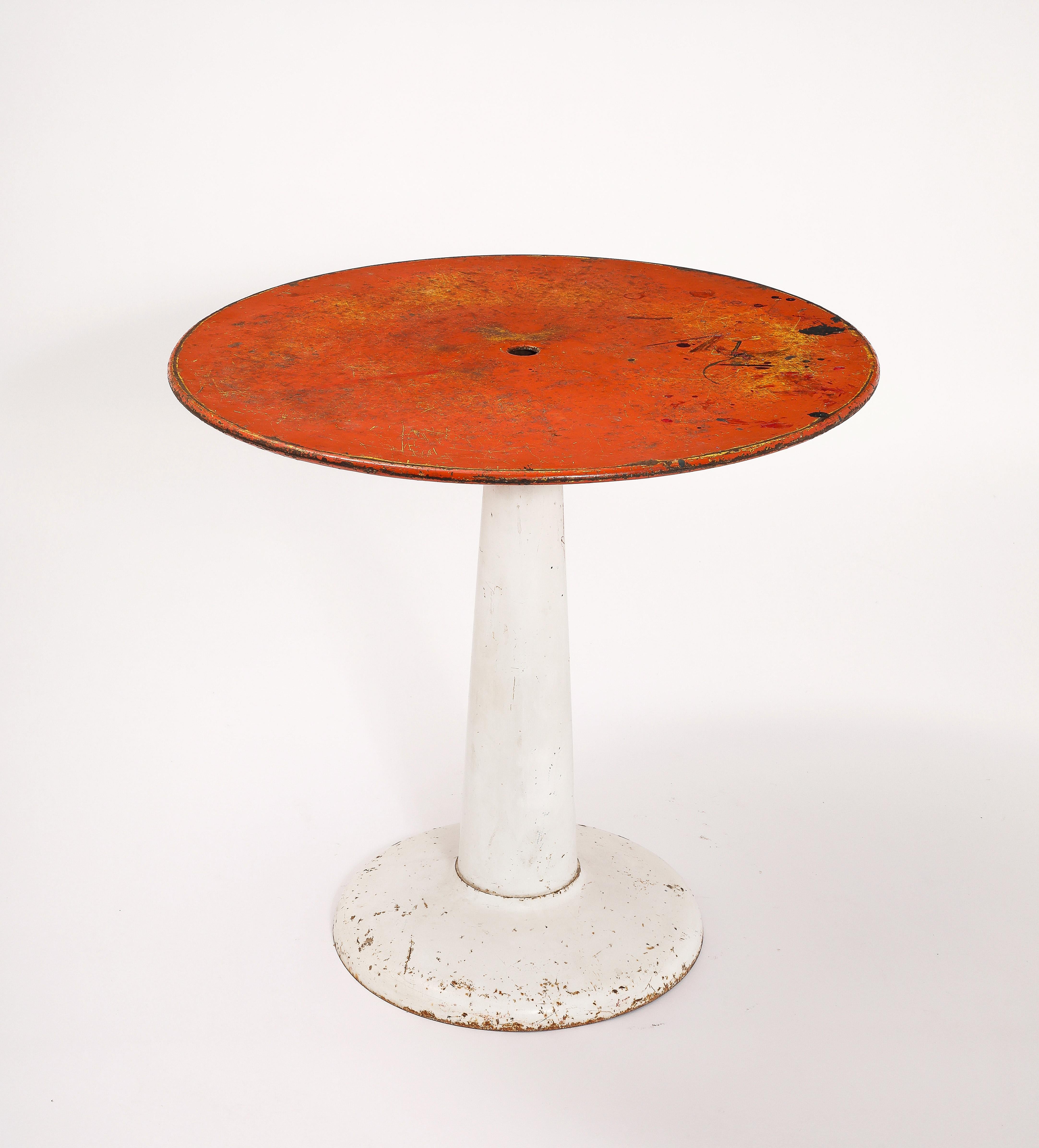 Xavier Pauchard Bistrot Table, France 1940's In Good Condition For Sale In New York, NY