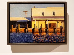 Ed's Dock, oil paint on linen