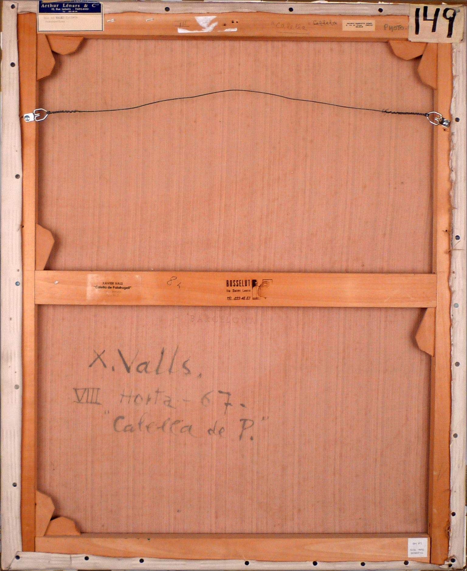 Calella de Palafrugell, Öl auf Leinwand des Künstlers Xavier Valls, 20. Jahrhundert im Angebot 6