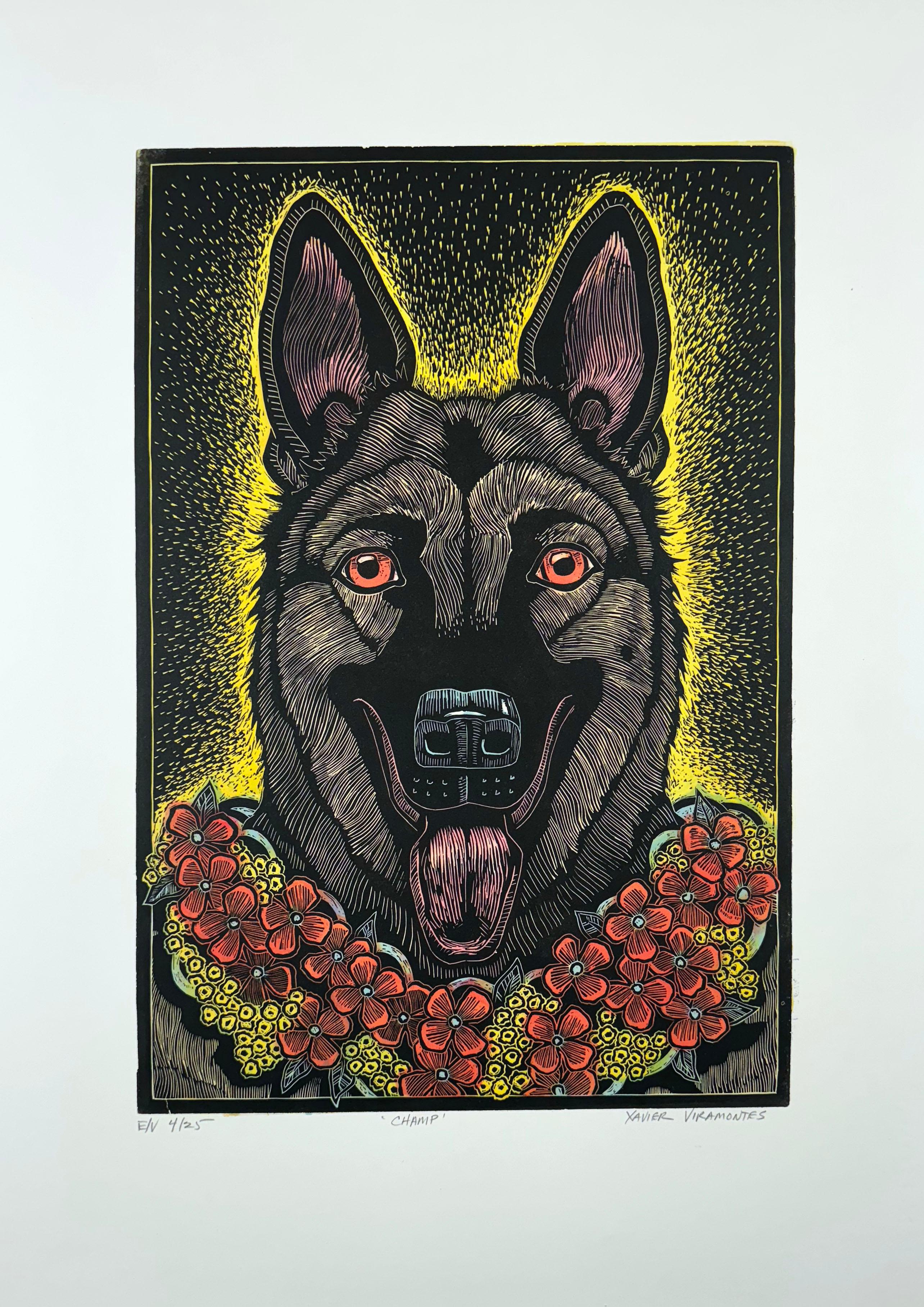 Champ - Print by Xavier Viramontes