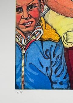 I Remember Mama, Chicano family print by Xavier Viramontes