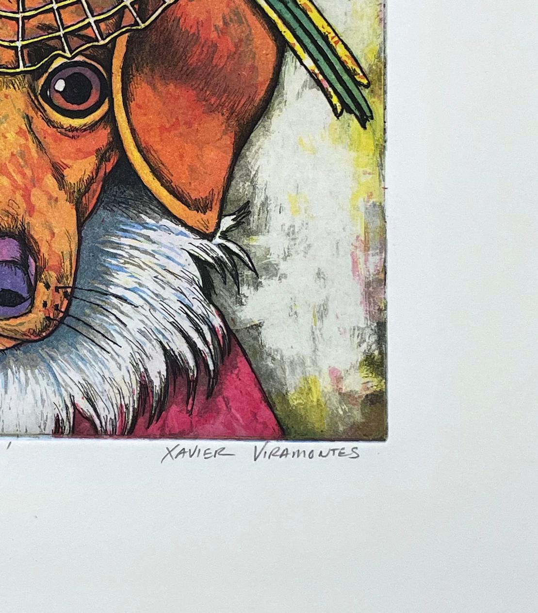 Signed, titled and numbered from the edition of 25. One from a series of six pet portraits.

Viramontes was the subject of a 1-hour documentary 