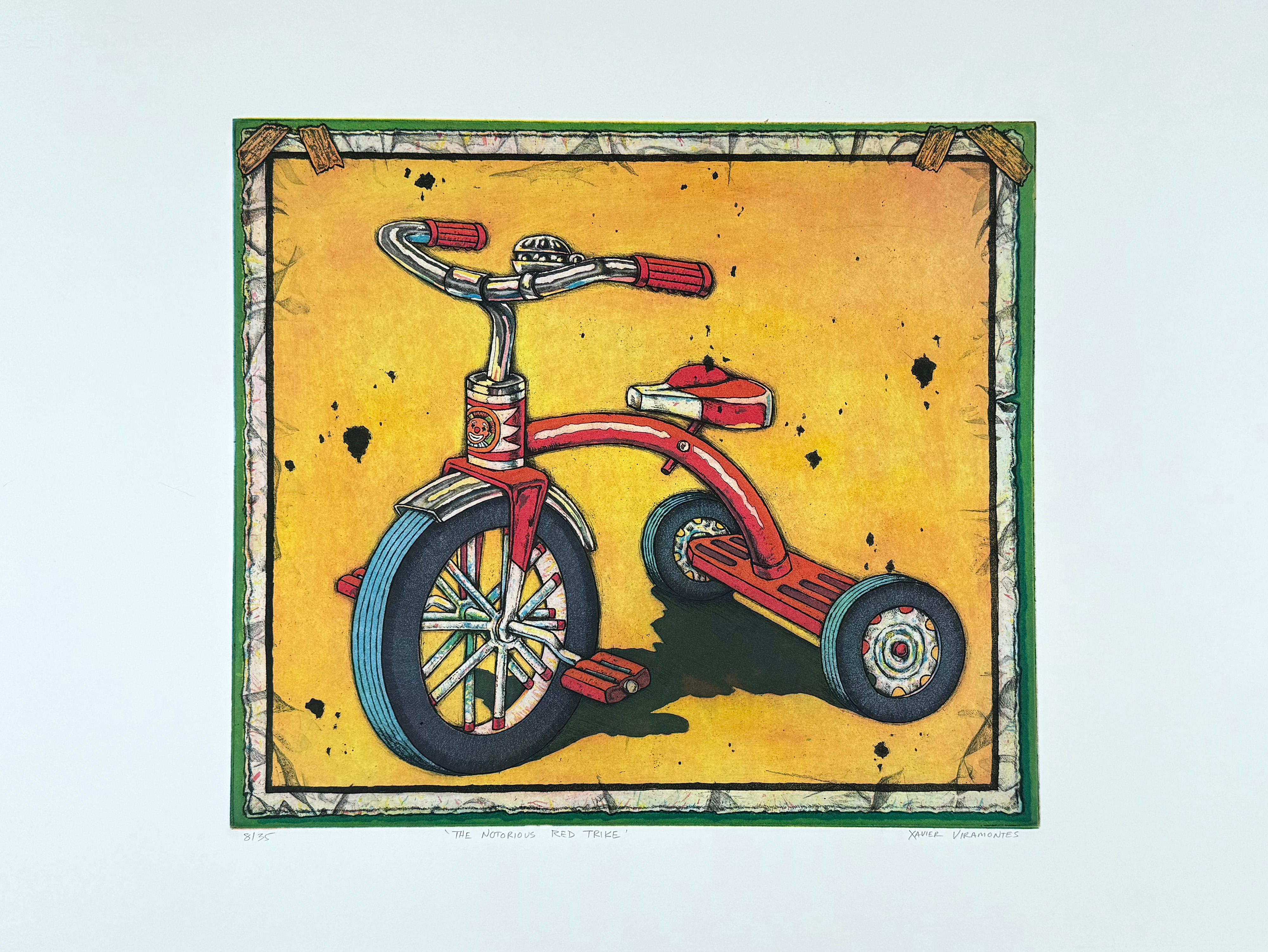 The Notorious Red Trike - Print by Xavier Viramontes