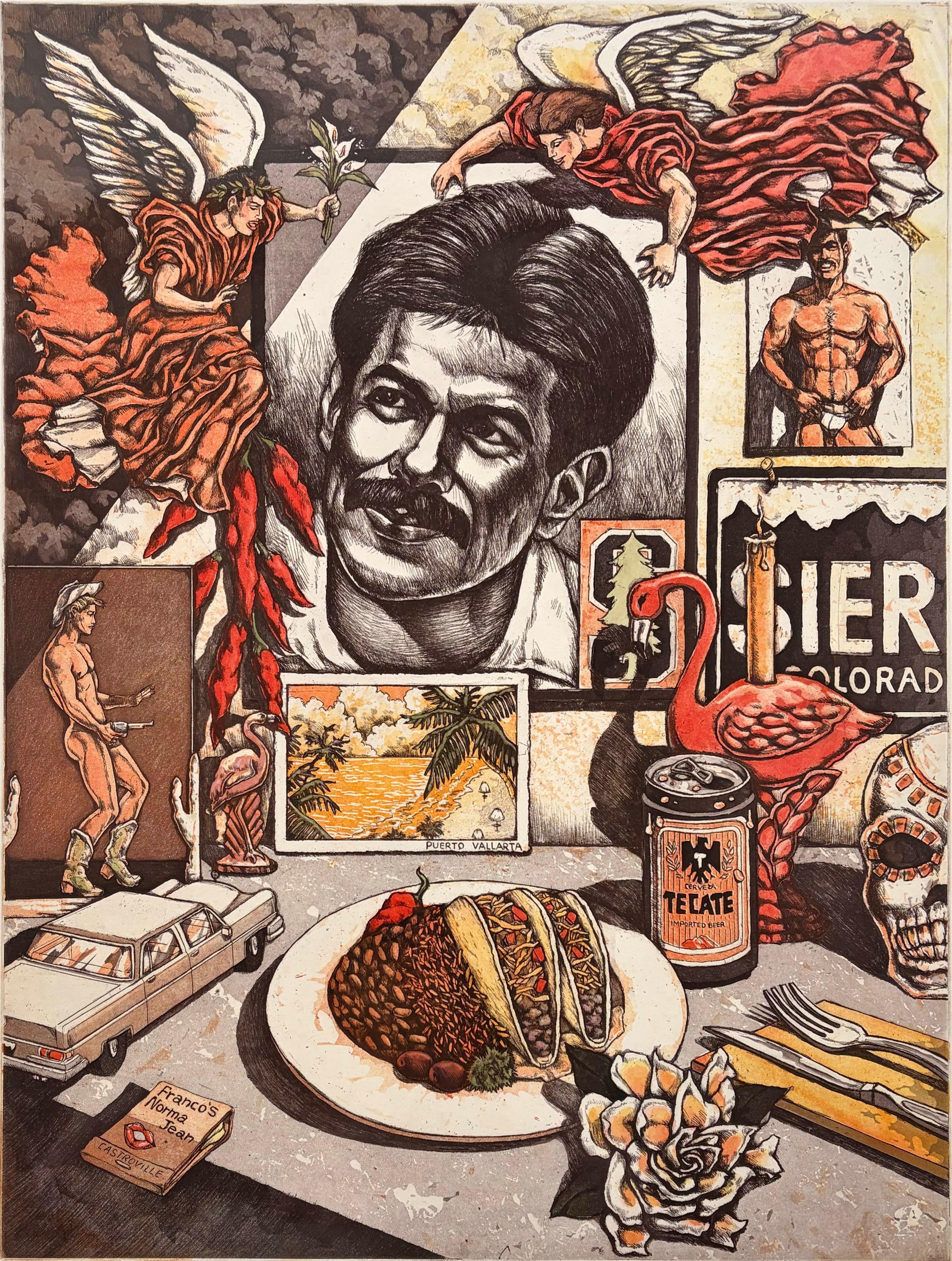 Tribute to Michael, ofrenda or altar for a friend of Xavier Viramontes