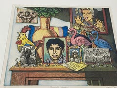 Xavier Viramontes "Chocolate Kisses" Studio Proof Pencil Signed Color Etching