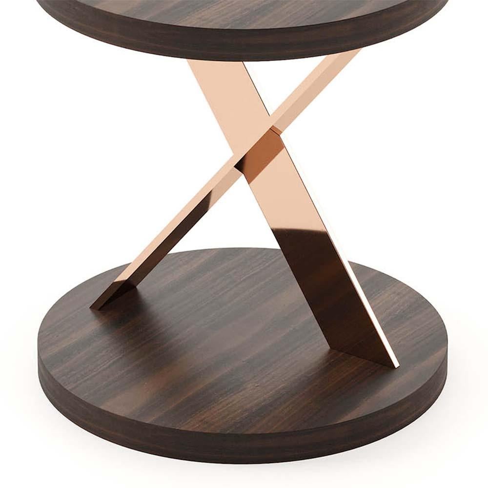 Stainless Steel Xena Side Table For Sale