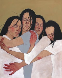 Creative Force - Peinture figurative féminine émotionnelle originale sur toile