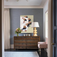 I Used to Dream - Original Figurative Lebendige Mischtechnik Gemälde auf Leinwand