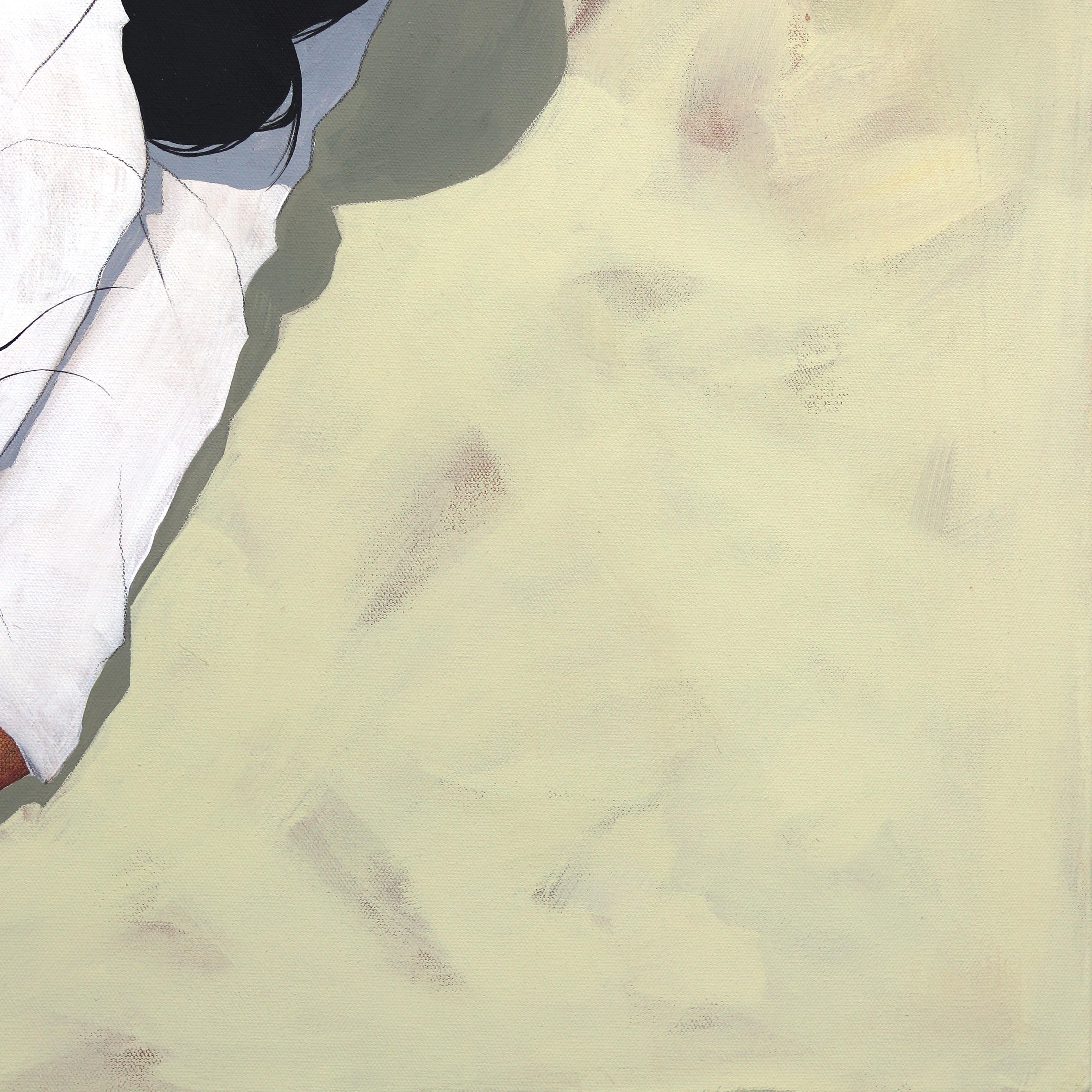 Enracinées dans l'introspection et la nuance émotionnelle, les œuvres figuratives en techniques mixtes de Xenia Gray capturent la tension tranquille entre la solitude et la connexion. Ses peintures représentent souvent la forme humaine suspendue