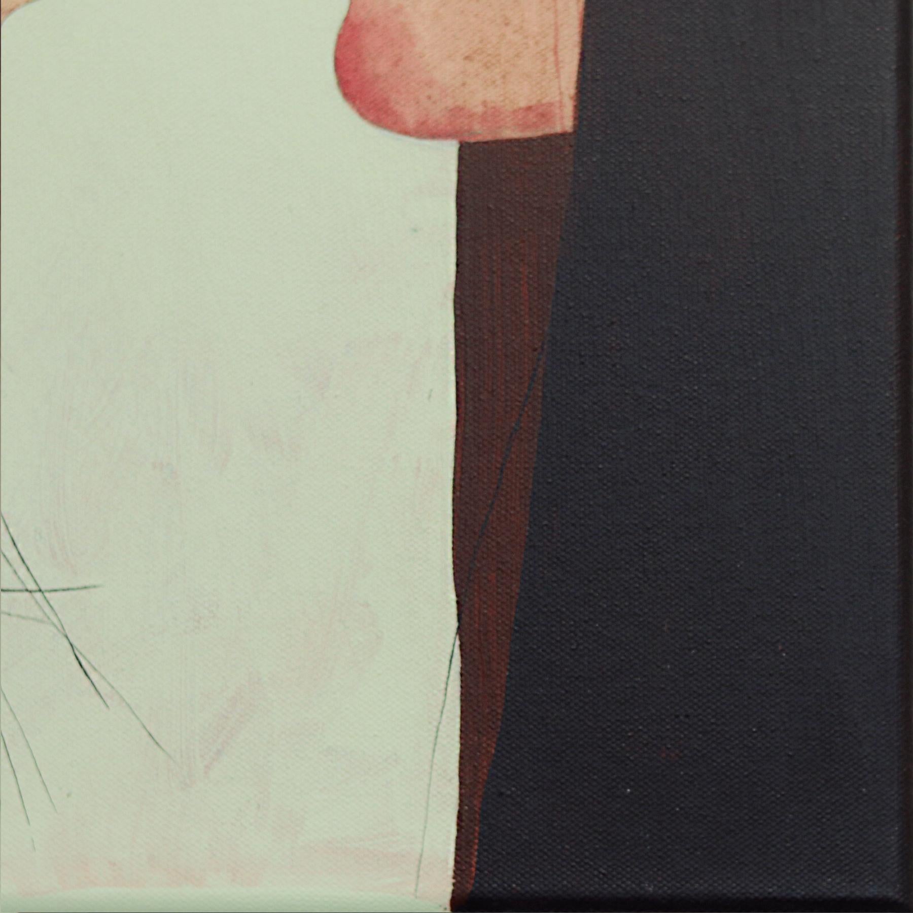 Know Yourself - Original Dramatic Abstract Figurative Portrait Acrylic Painting en vente 5