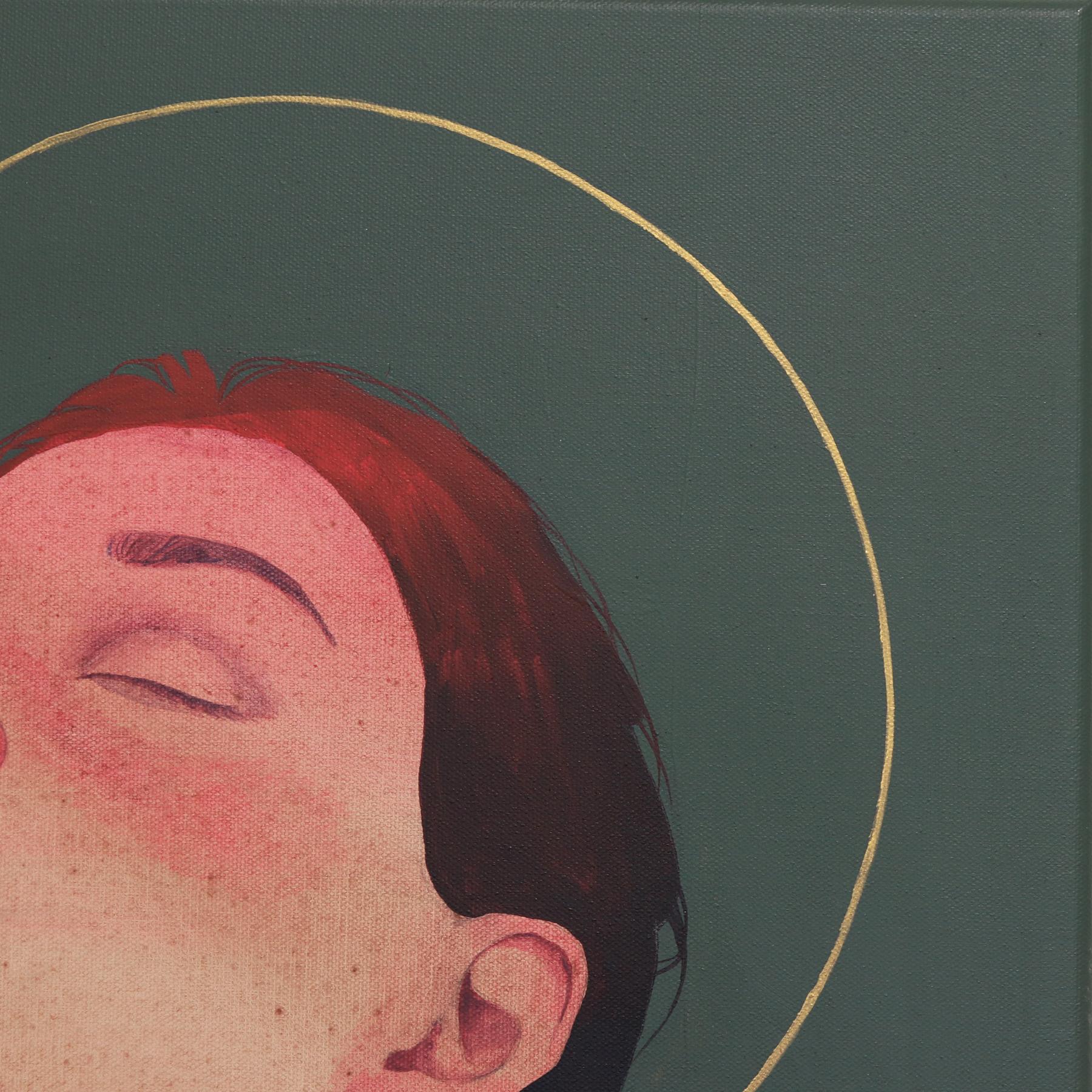 Let Go - Original Dramatic Feminine Figurative Portrait Acrylic Painting en vente 2
