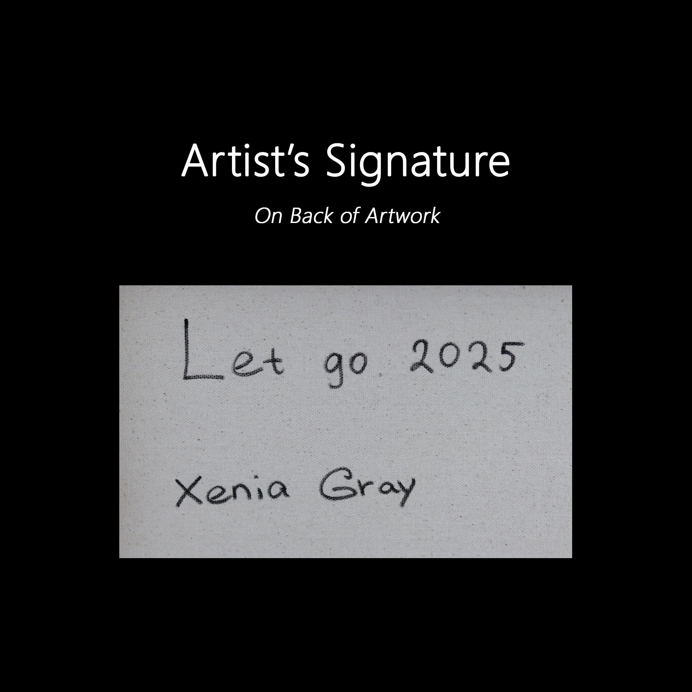 Let Go - Original Dramatic Feminine Figurative Portrait Acrylic Painting en vente 6