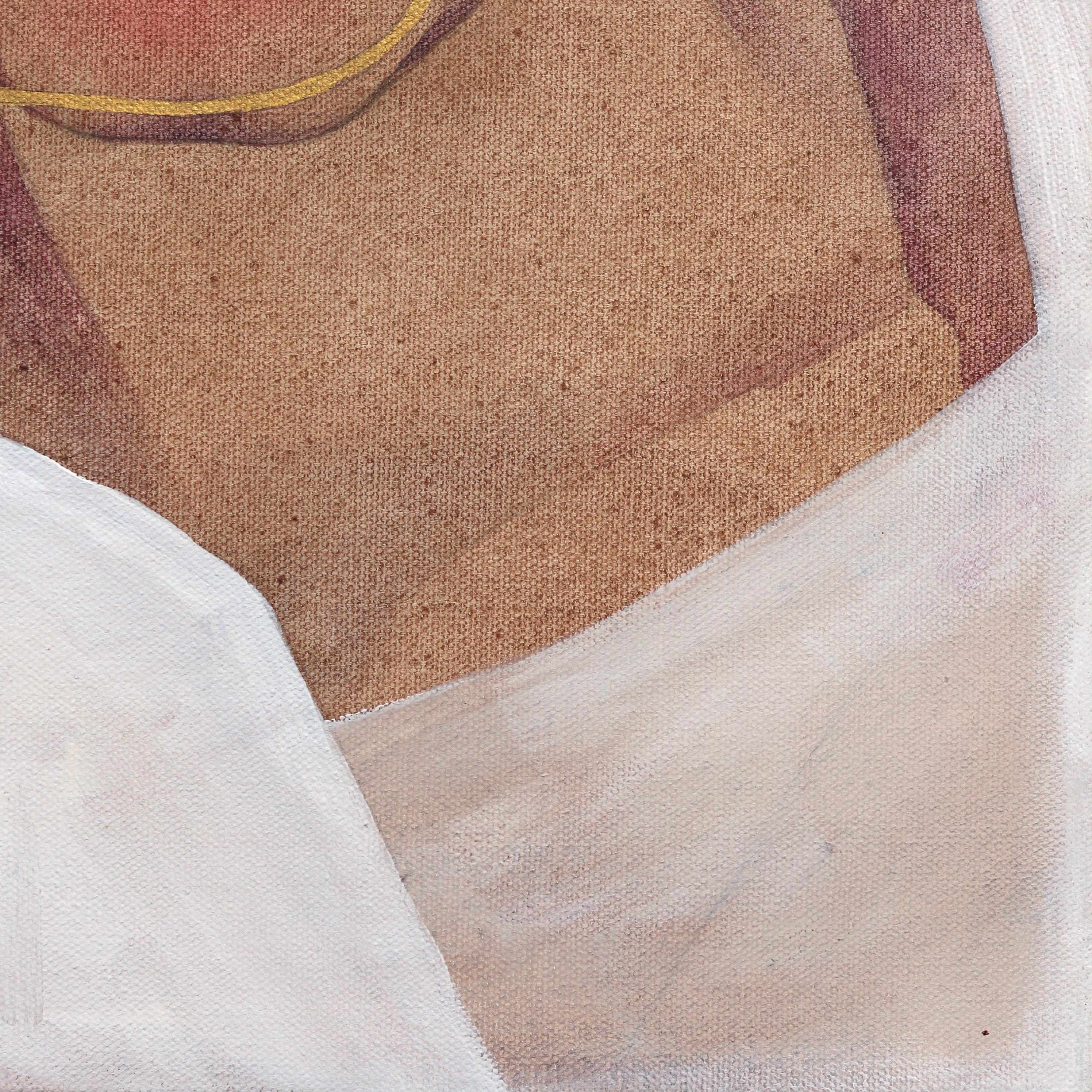 Xenia Grays figurative Mixed-Media-Arbeiten sind in Introspektion und emotionalen Nuancen verwurzelt und fangen die ruhige Spannung zwischen Einsamkeit und Verbindung ein. Ihre Gemälde zeigen oft die menschliche Form in kontemplativer Stille und