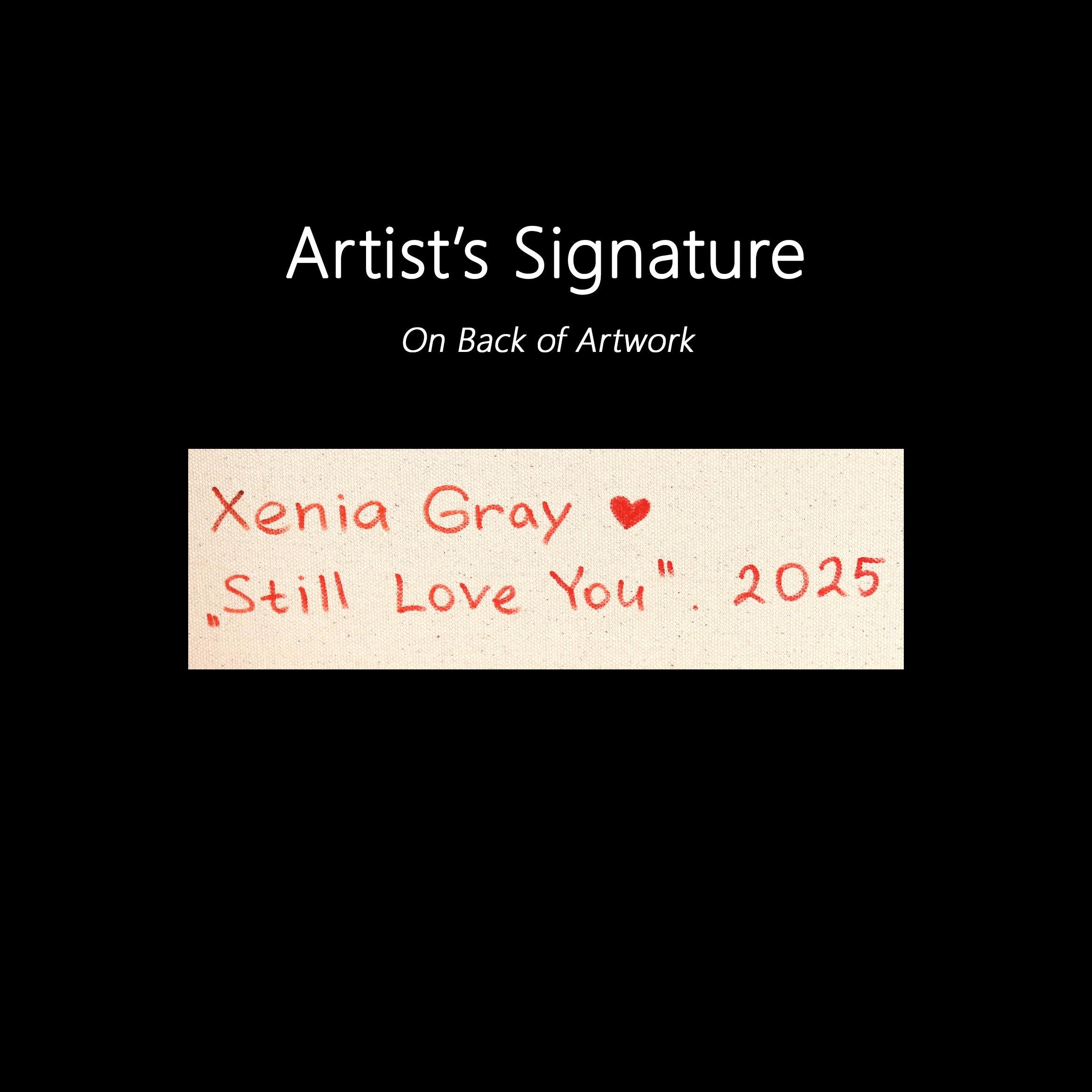 Still Love You - Original Dramatische Abstrakte Figurative Porträt Acrylmalerei im Angebot 5