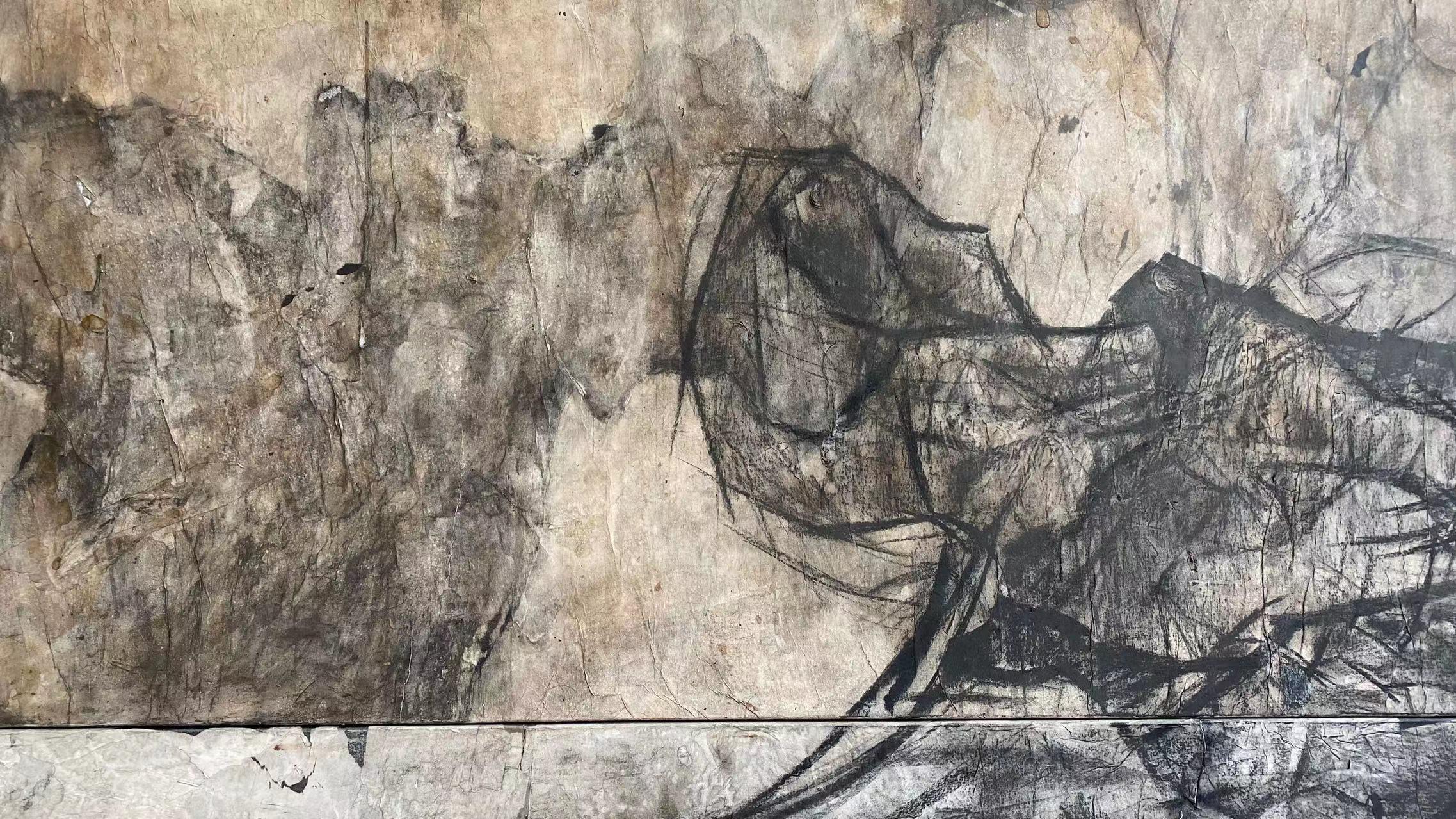 Arte contemporanea cinese di Xia FuNing - La guardia dello spirito morto n. II in vendita 4