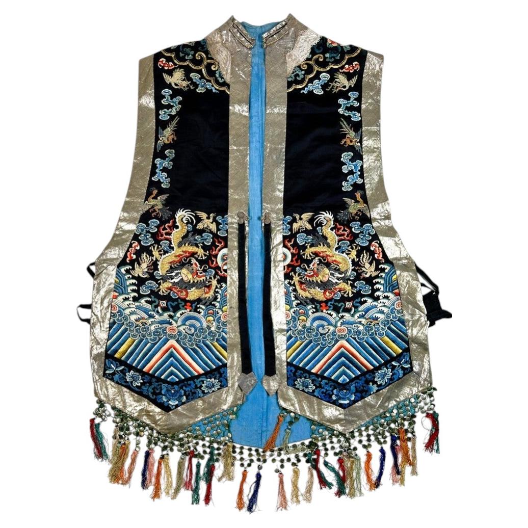 Xia Pei ou veste de cérémonie brodée – Chine, dynastie Qing, XIXe siècle
