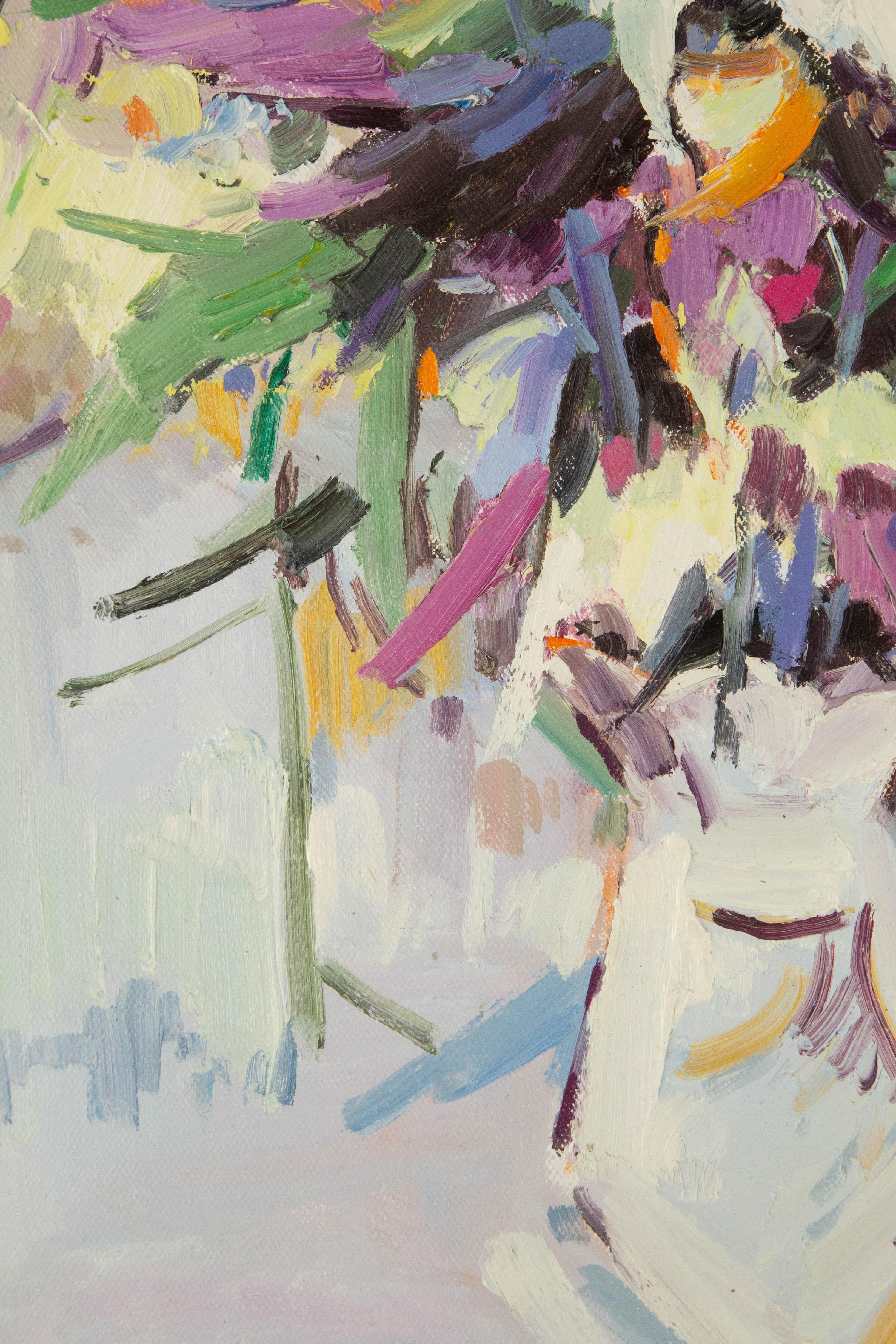 Xianchao An He Huile originale sur toile 