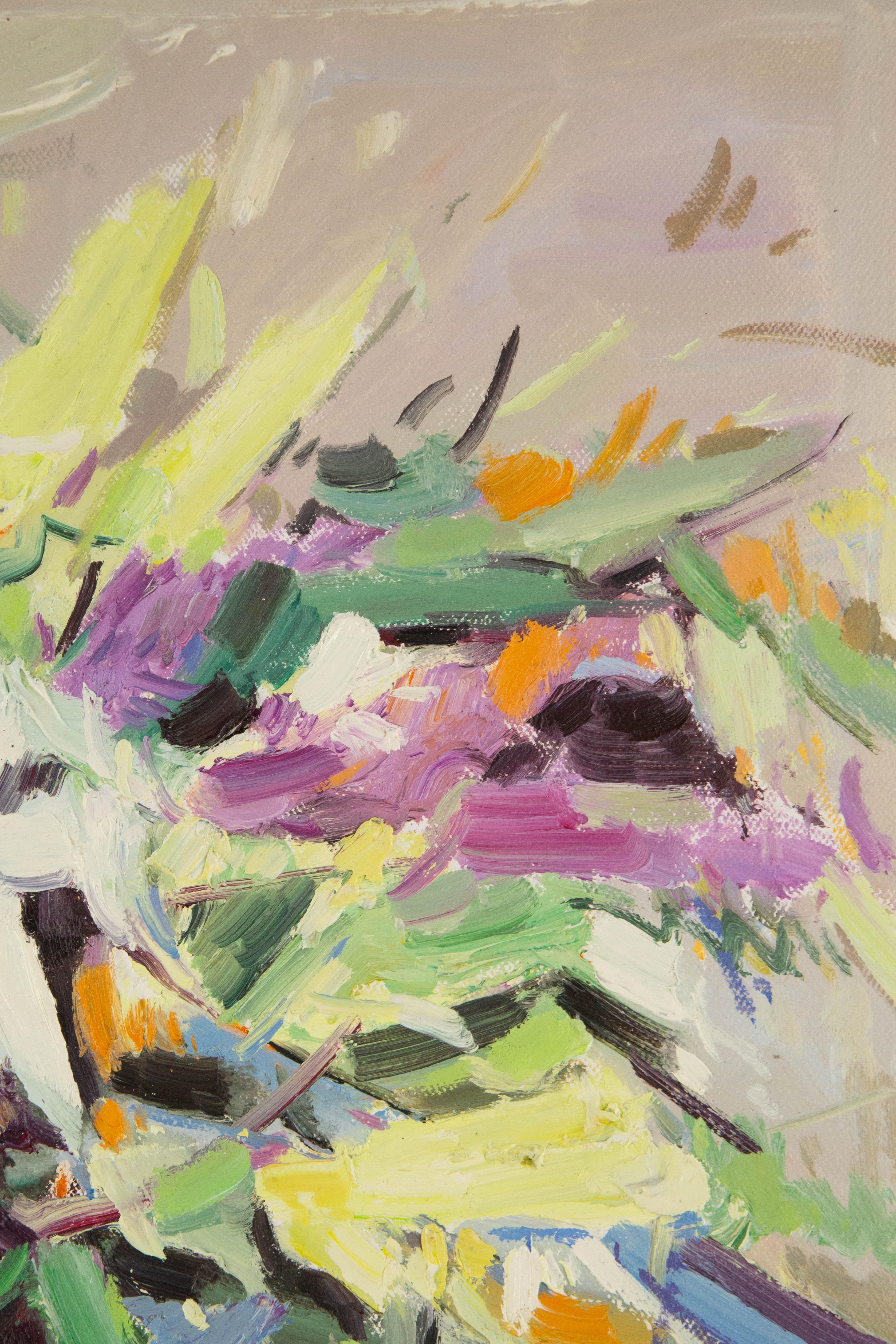  Titre : Fleurs
 Médium : Huile sur toile
 Taille : 19.5 x 15.5 pouces
 Cadre : Options d'encadrement disponibles !
 Condit : Le tableau semble être en excellent état.
 Note : Cette peinture n'est pas tendue
 Année : 2000 CIRCA
 Artistics : Xianchao