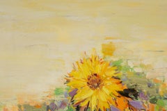 Xianchao He Impressionist Original Oil On Canvas "Sunflower"