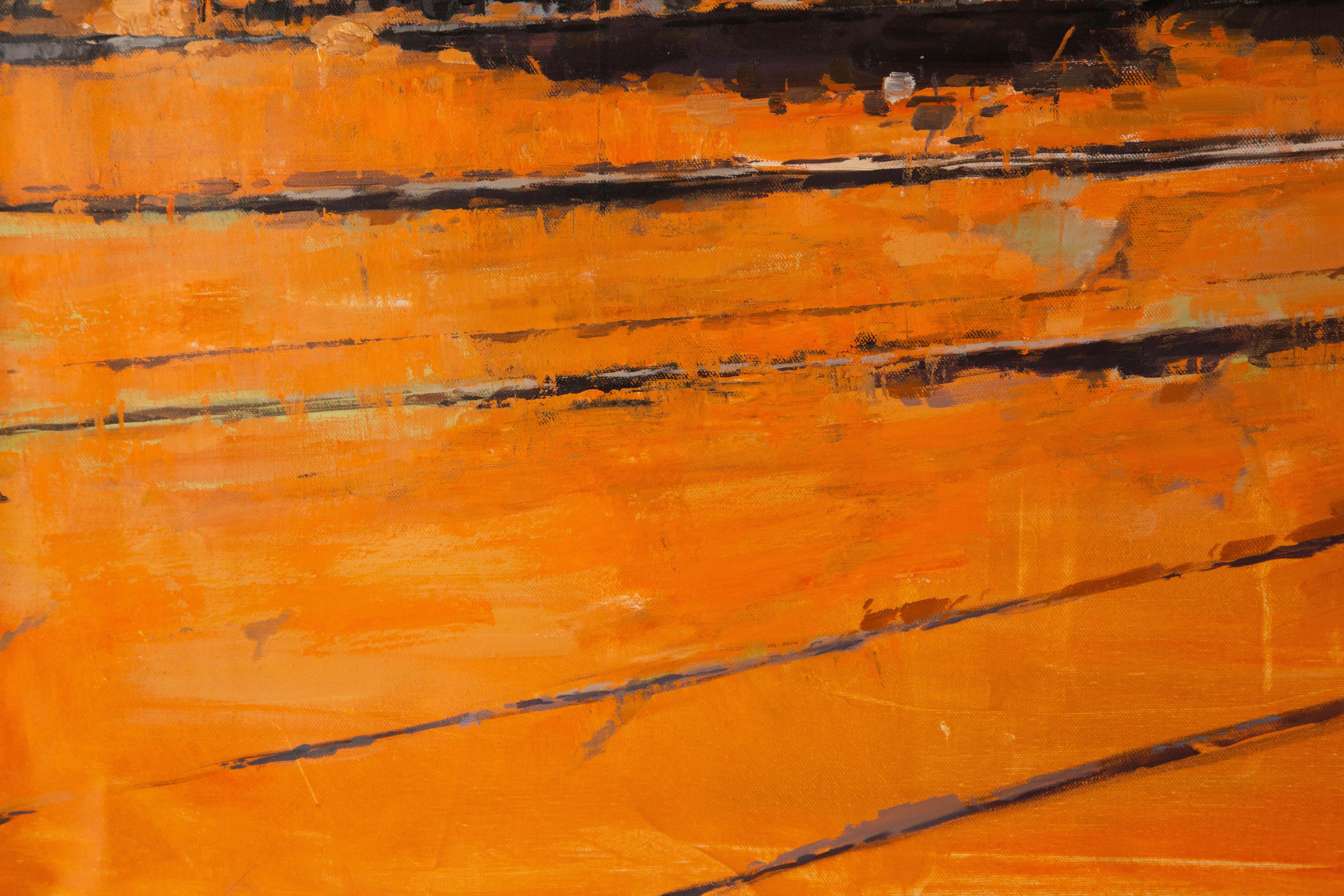 Xianchao He Landscape Original Oil On Canvas 